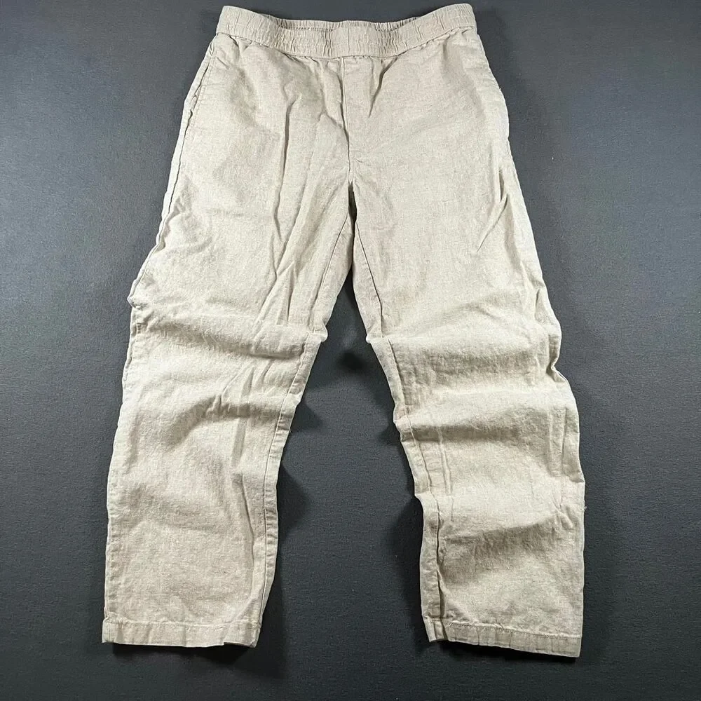 Goodfellow-co Men's Tan and Cream Trousers